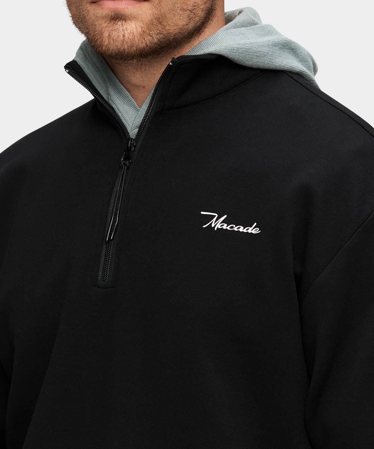 Black Range Zip Sweater Macade Golf