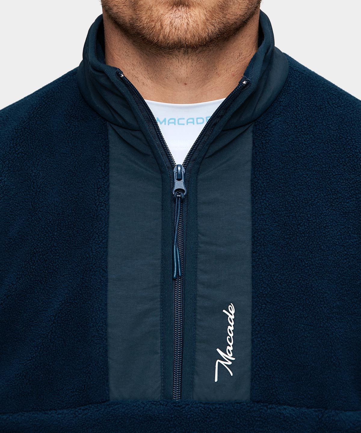 Navy Performance Fleece Macade Golf