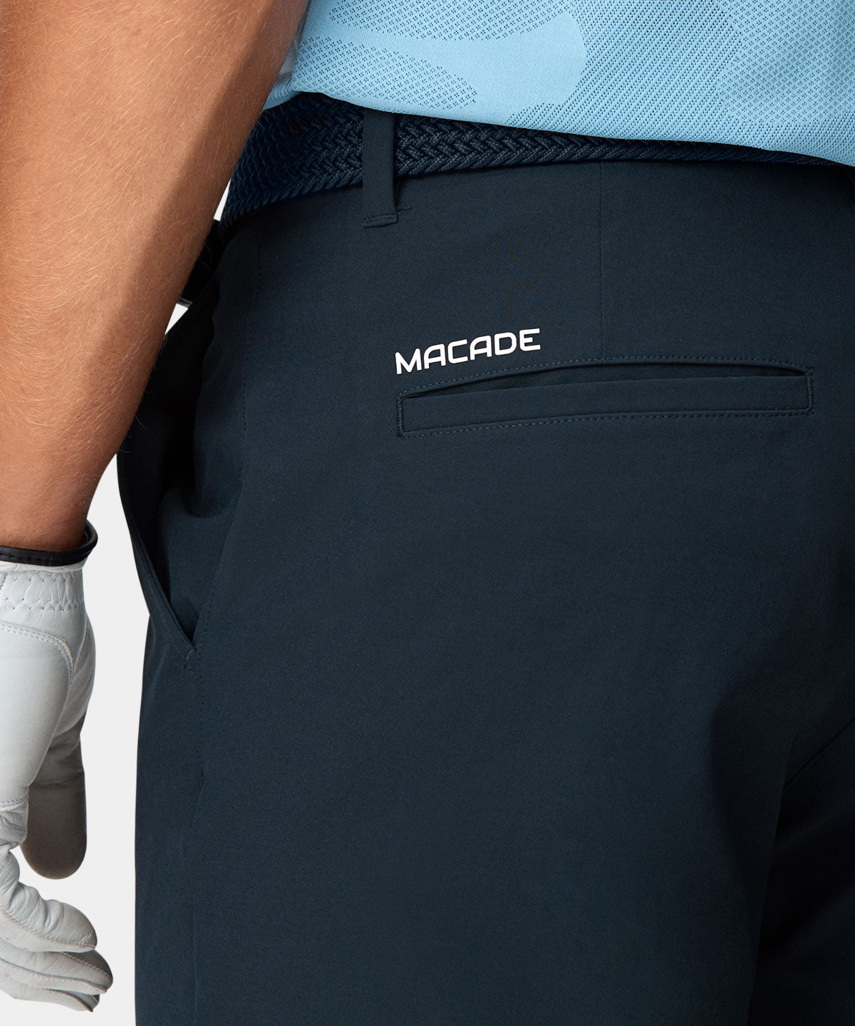 Navy Four-Way Stretch Jogger Macadegolf