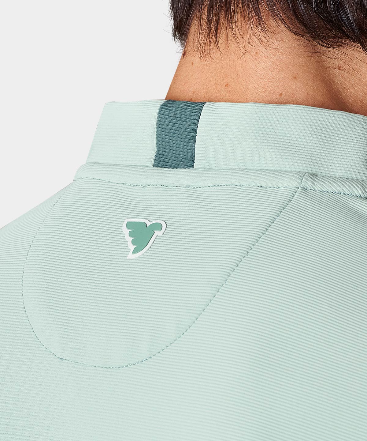 Pampas Mint Script Bomber Shirt Macade Golf