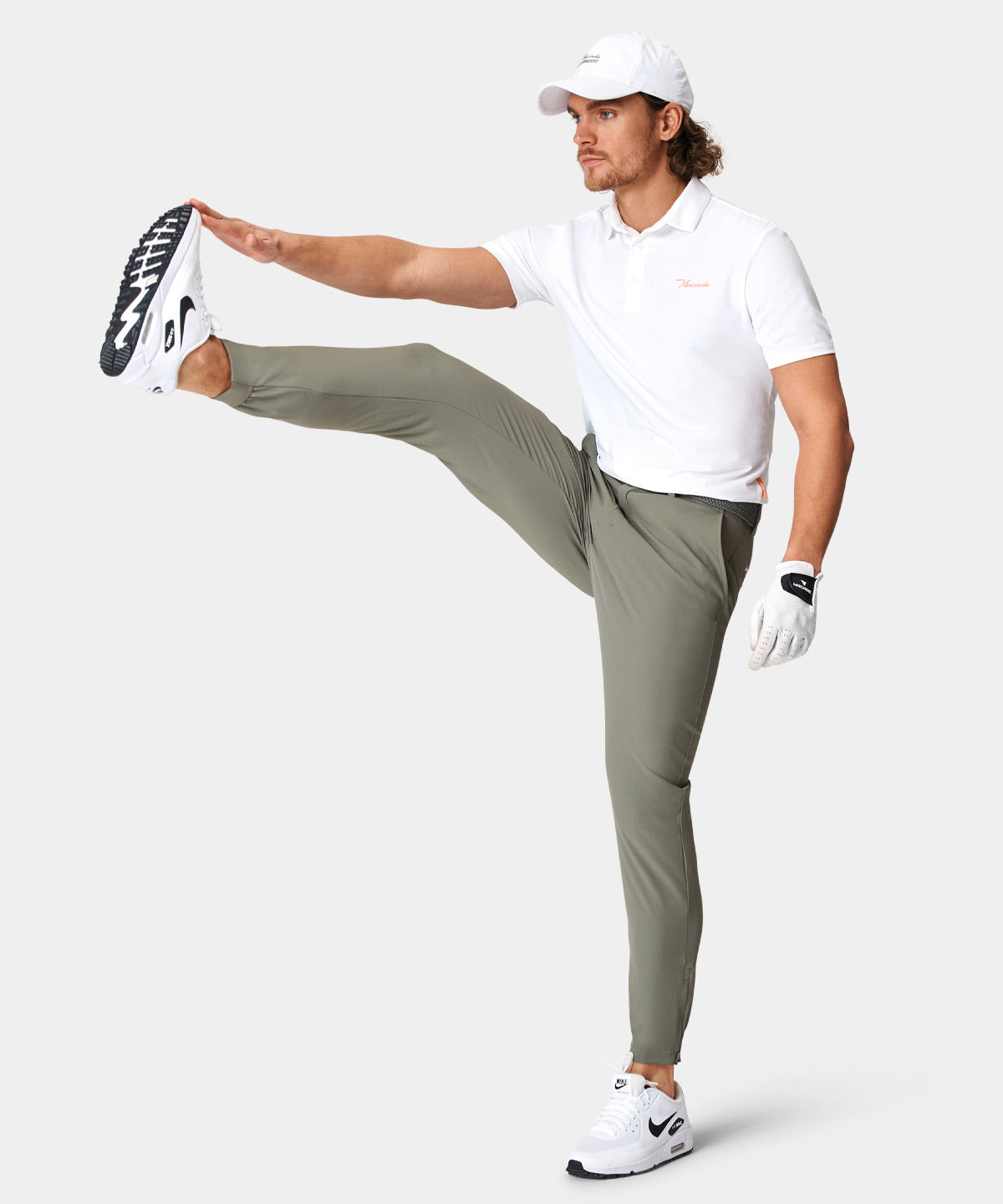 Jade Green Four-Way Stretch Jogger Macadegolf
