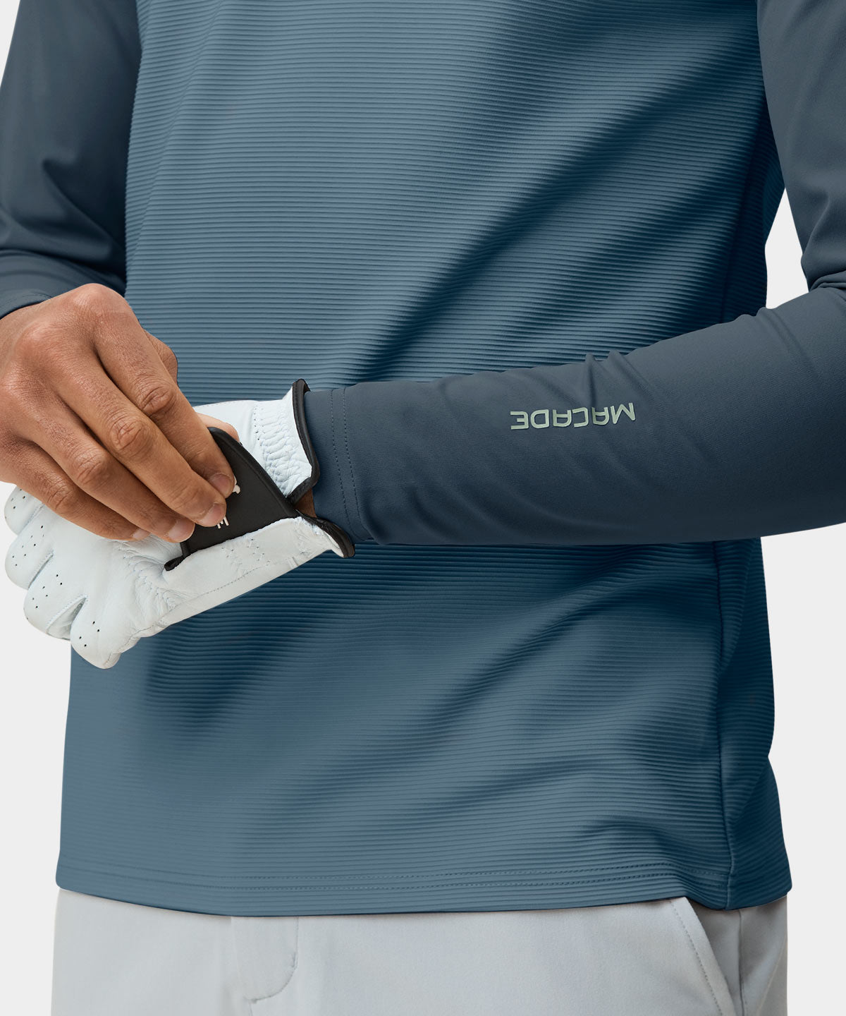 Slate Tech Bomber Zip Macade Golf