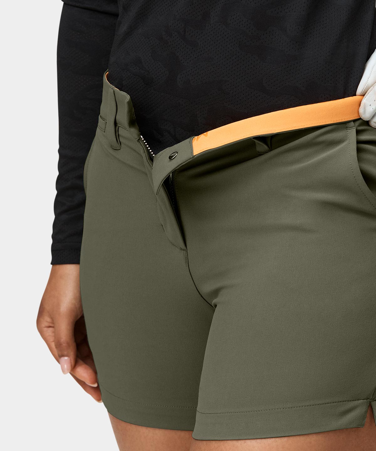 Olive Flex Shorts Macade Golf