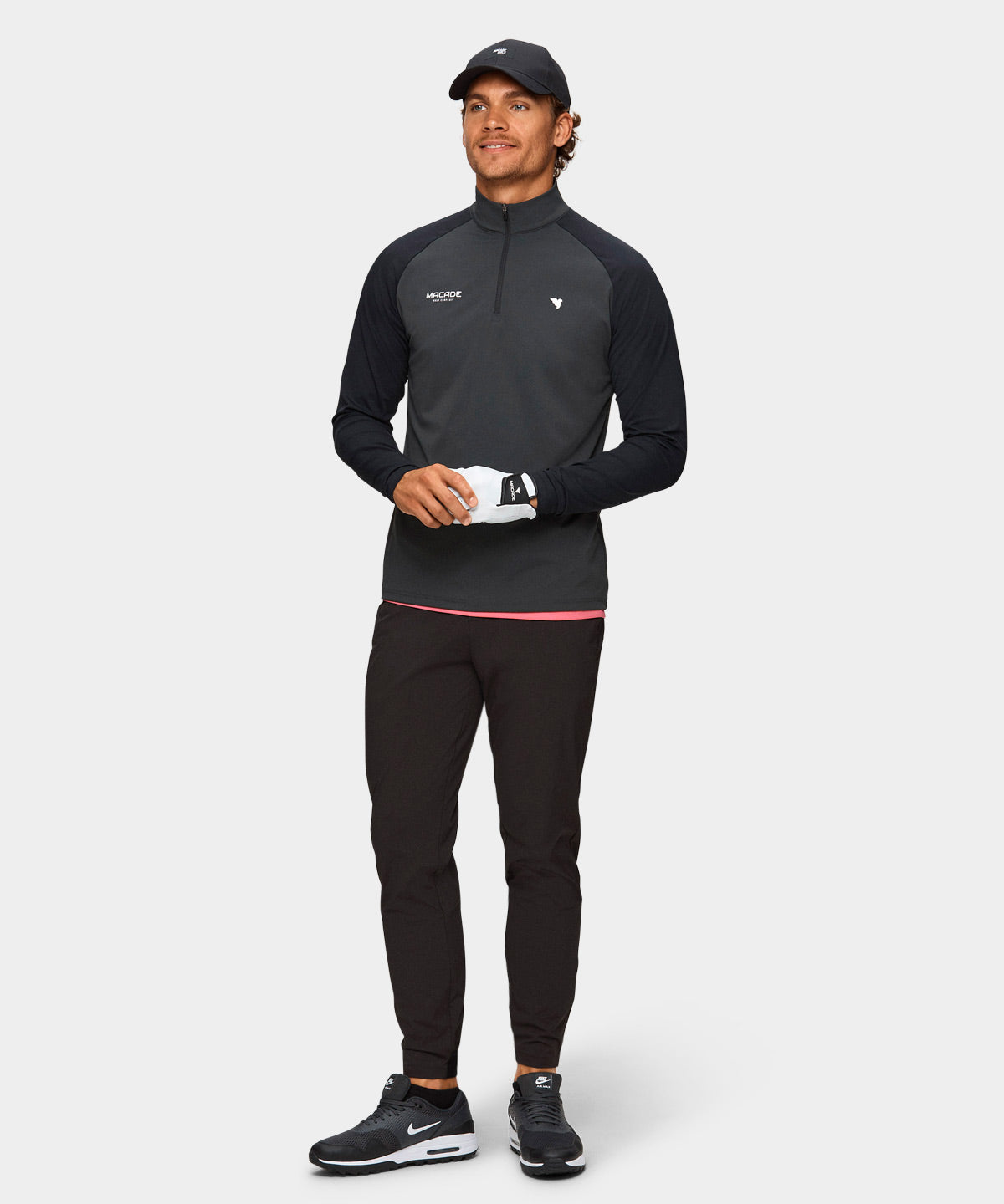Anthracite Tour Quarter Zip Macade Golf
