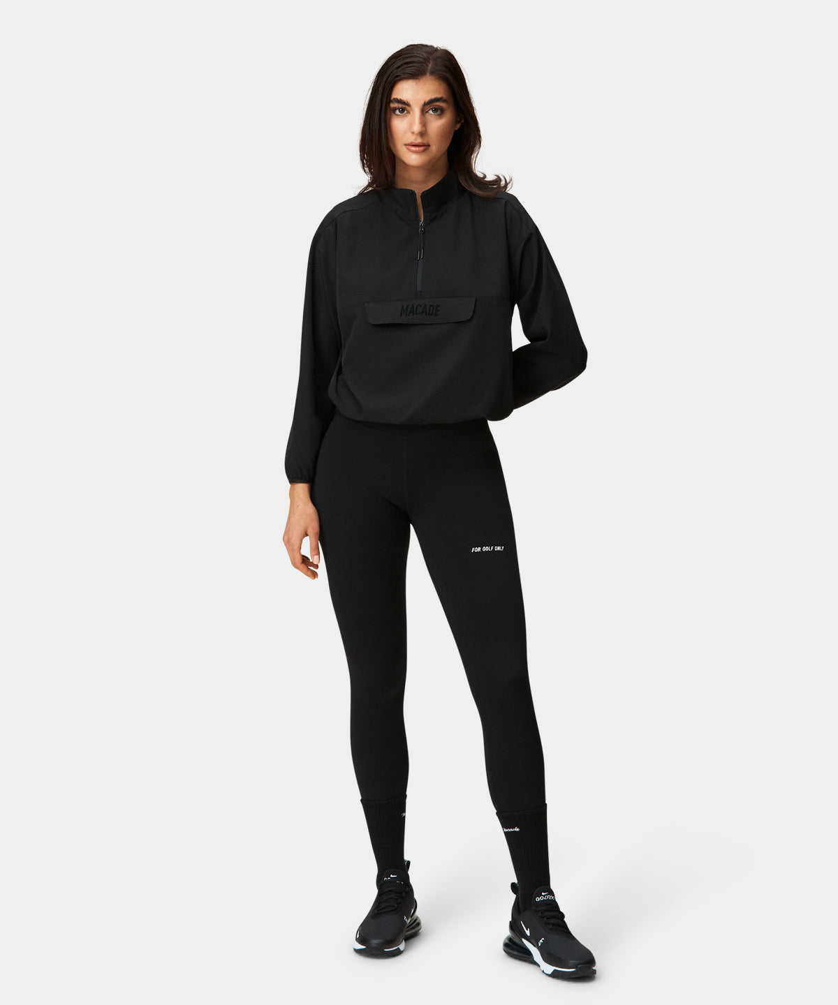 Jade Black Range Anorak Macade Golf