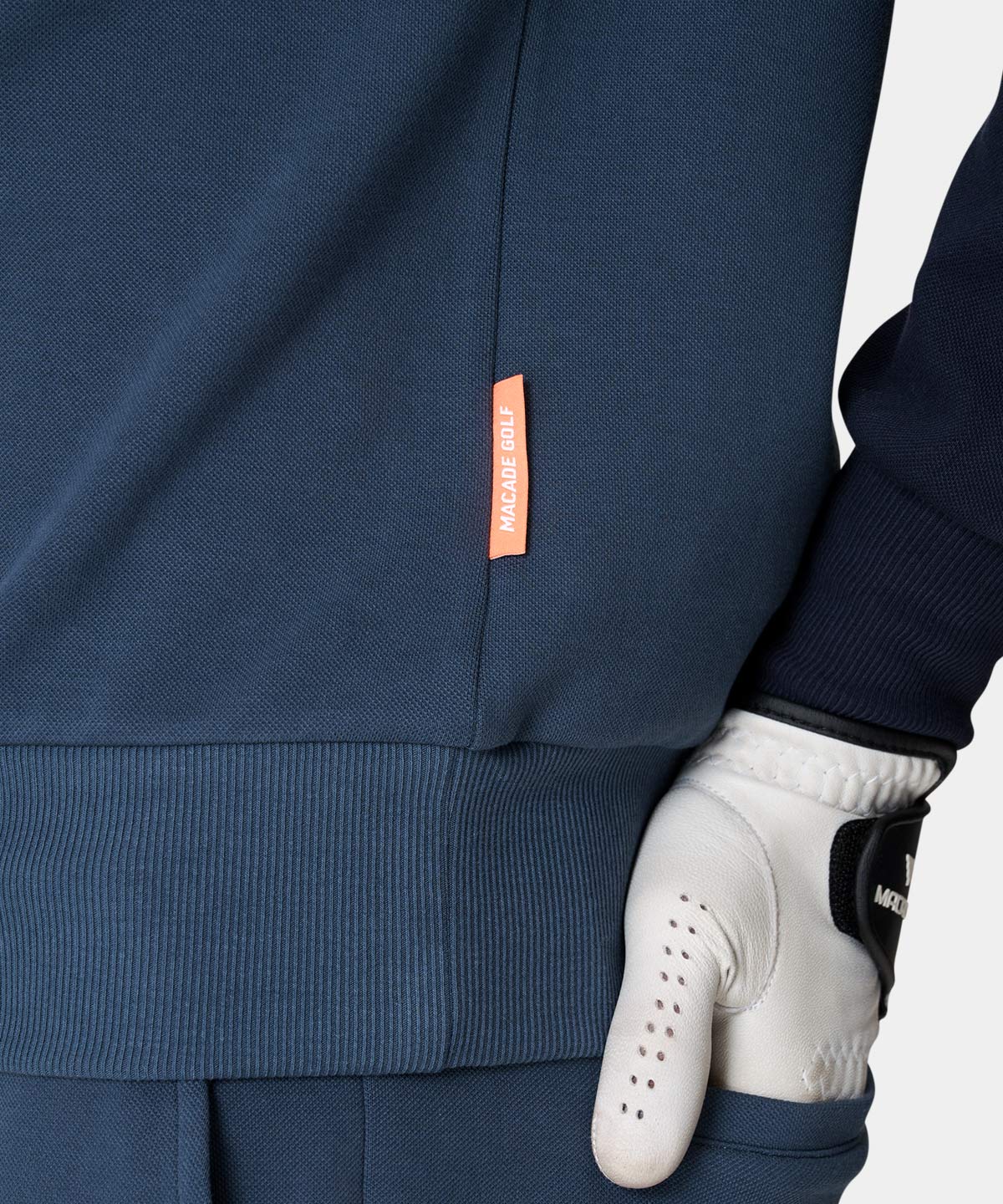 Stone Range Block Zip Sweater Macade Golf
