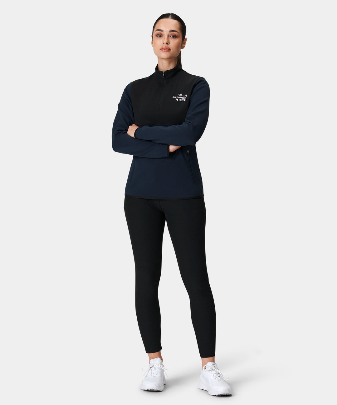 Ava Dark Blue Tour Popover Macade Golf