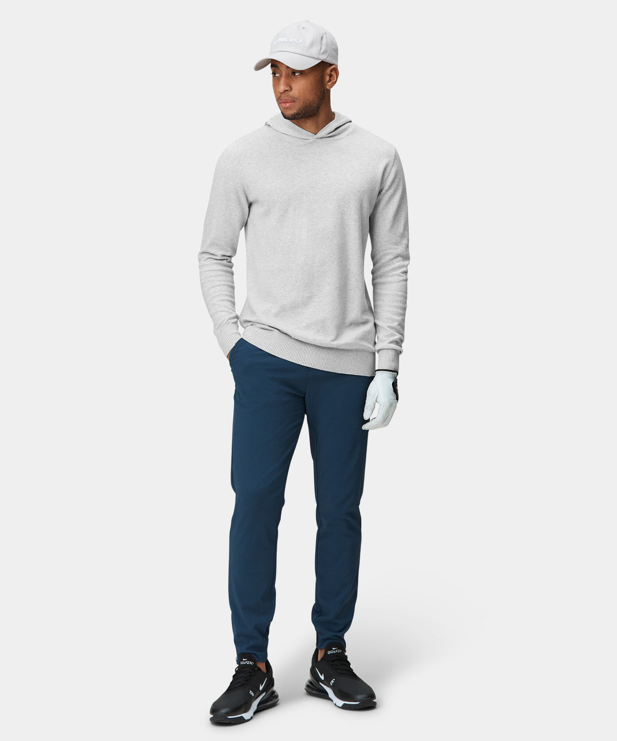Light Grey Tech Hoodie Macade Golf
