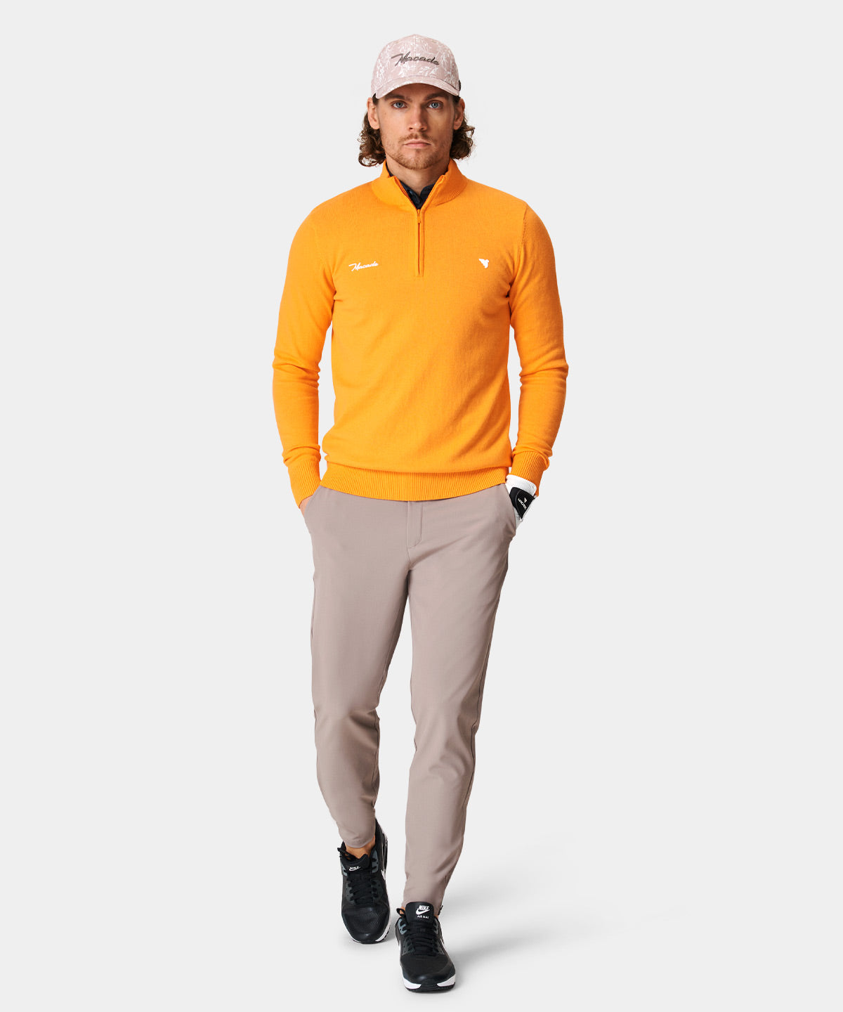 Orange TX Tour Quarter Zip Macade Golf