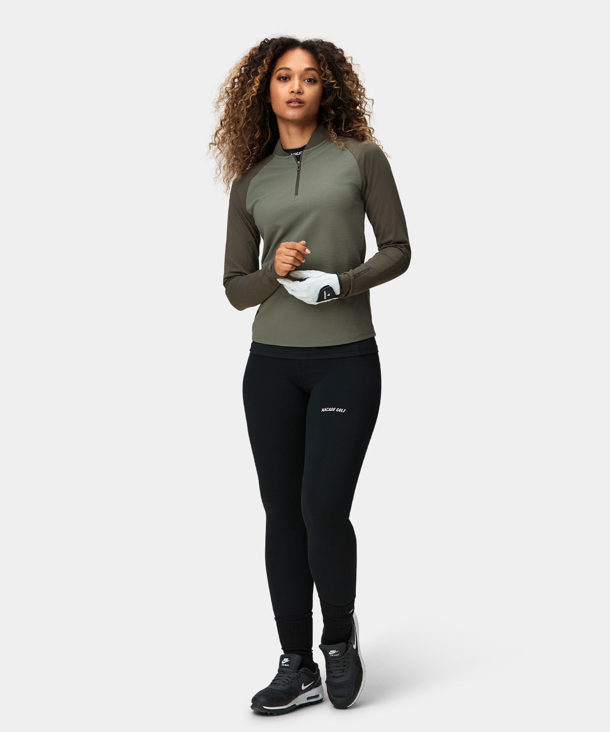 Pine Green Tech Bomber Zip Macade Golf
