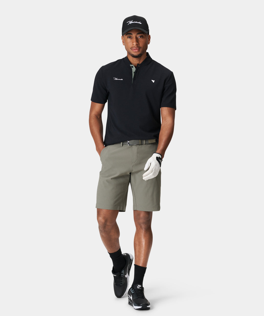 Jade Green Four-Way Stretch Shorts Macade Golf