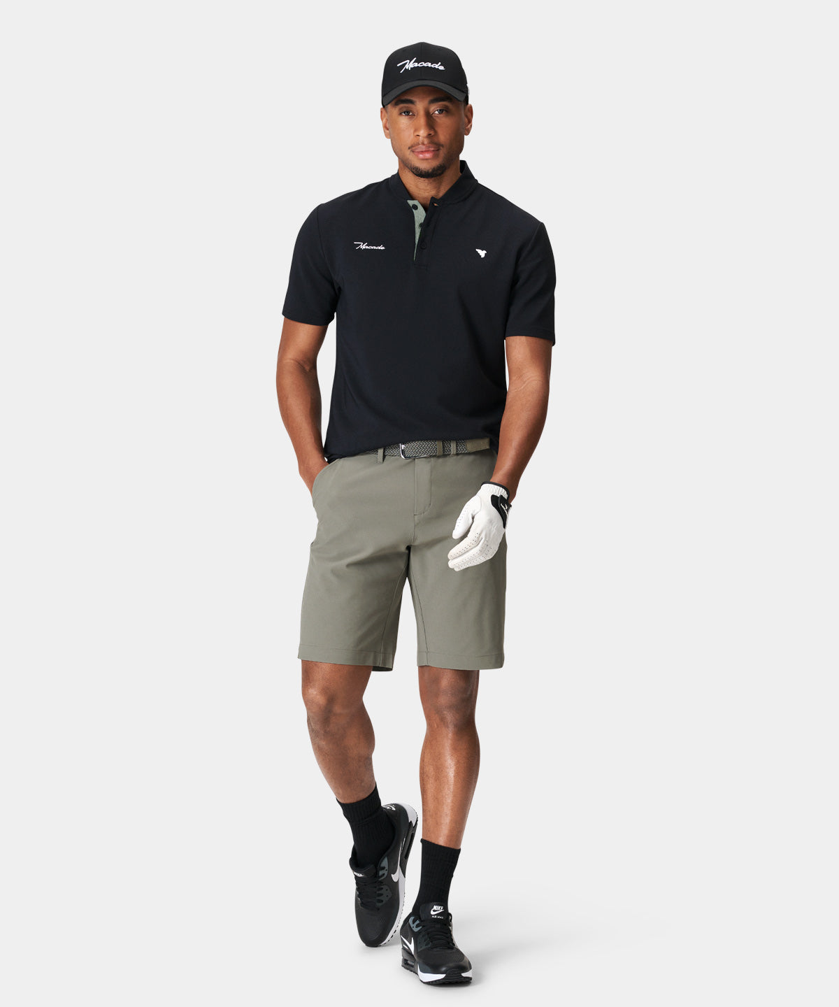 Heath Black Bomber Shirt Macade Golf
