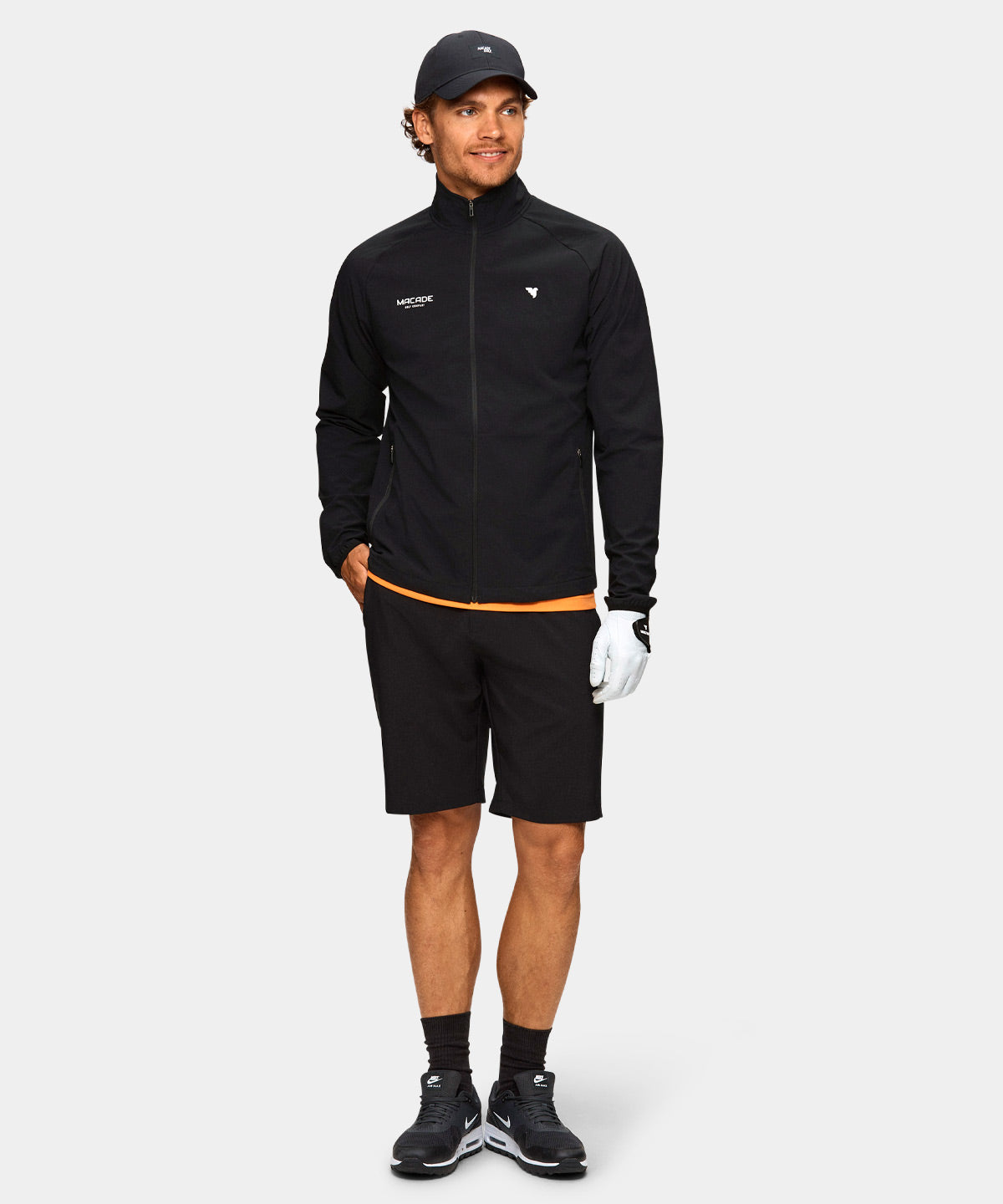 Black Stretch Tour Jacket Macade Golf
