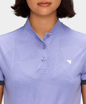 Lilac Geo Air Bomber Shirt Macade Golf