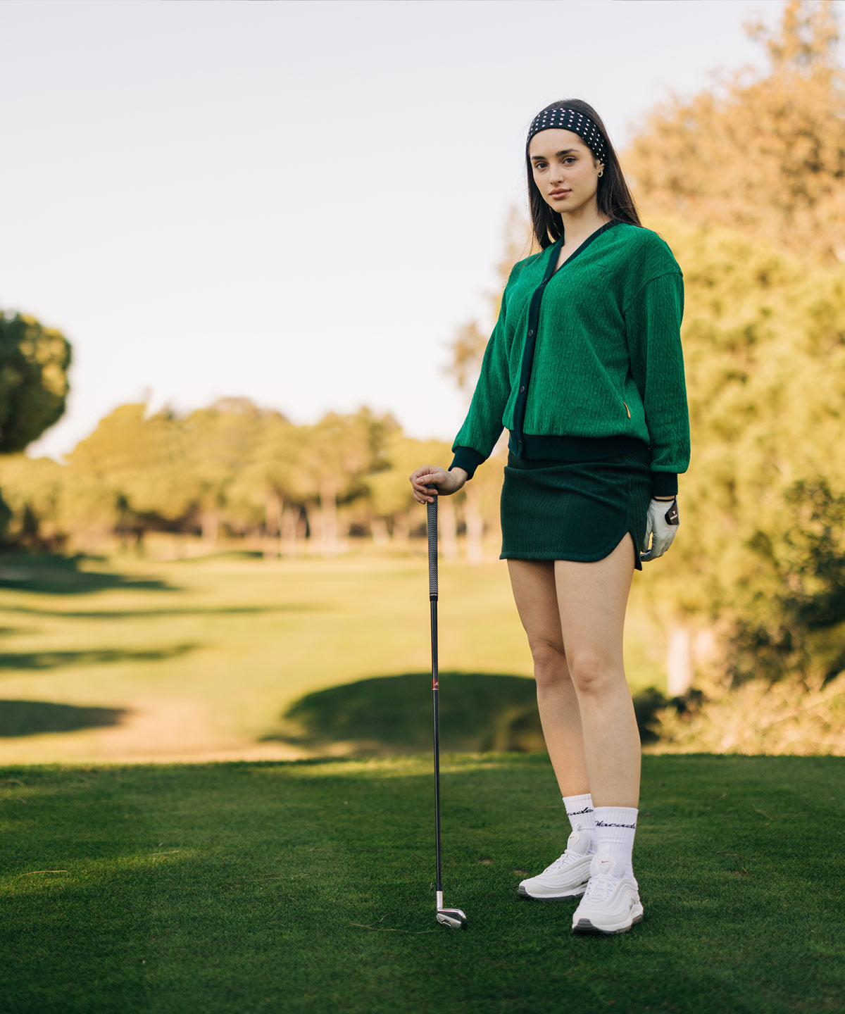 Green TB Oversized Cardigan Macade Golf