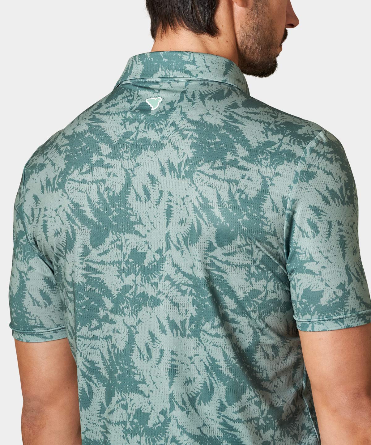 Fern Mint Script Polo Shirt Macade Golf
