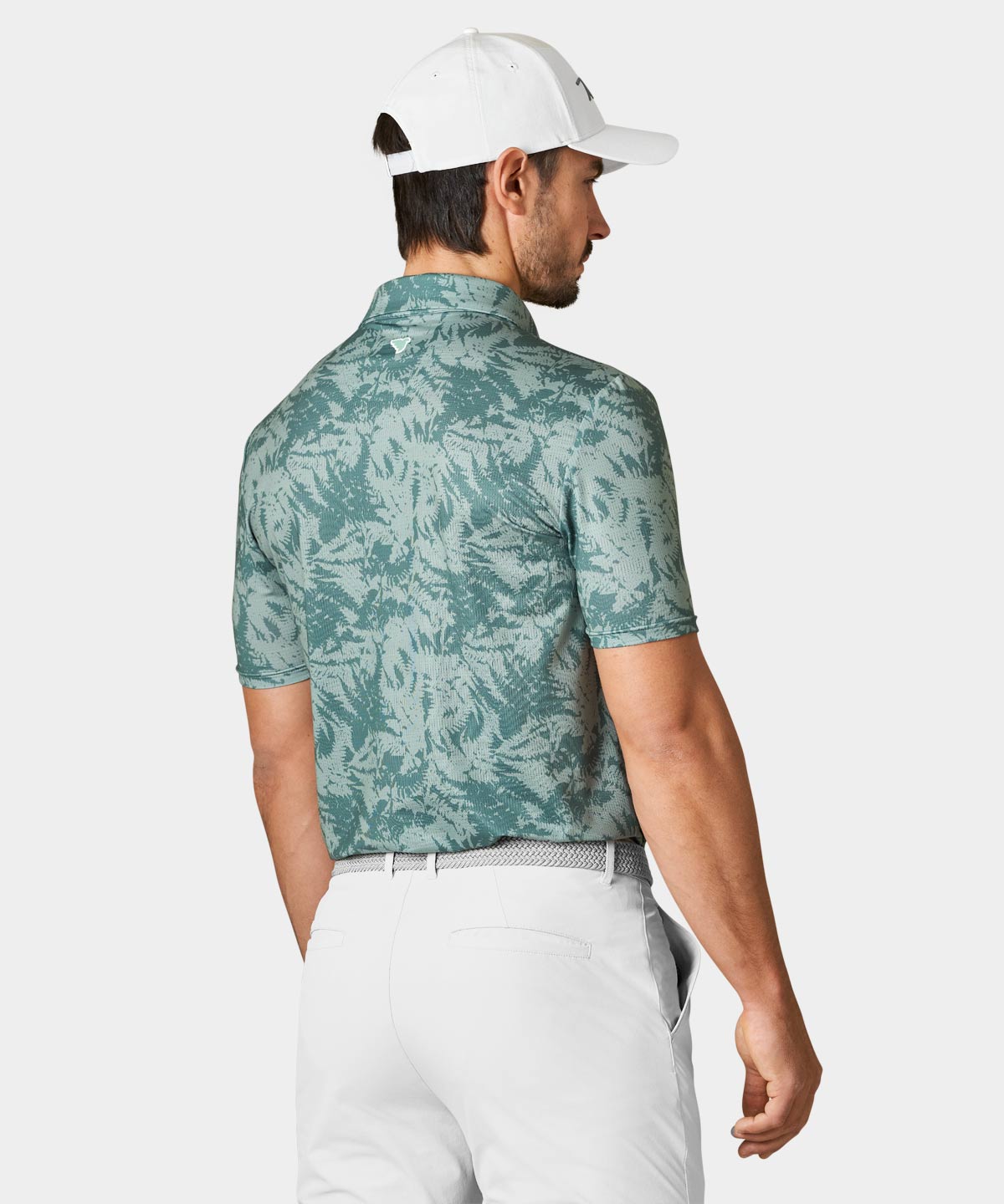 Fern Mint Script Polo Shirt Macade Golf