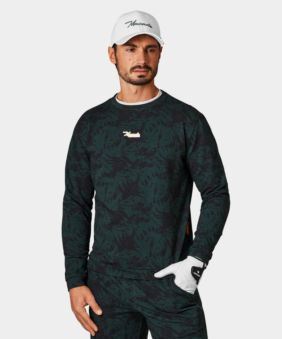 Fern Green Script Sweatshirt Macade Golf