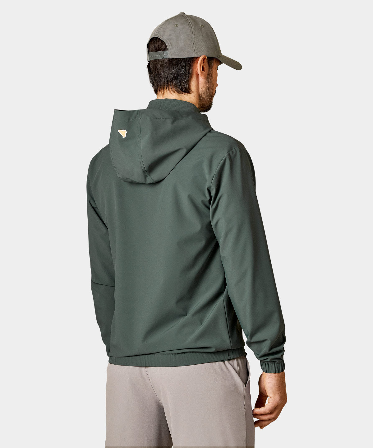 Juniper Green Script Zip Hoodie Macade Golf