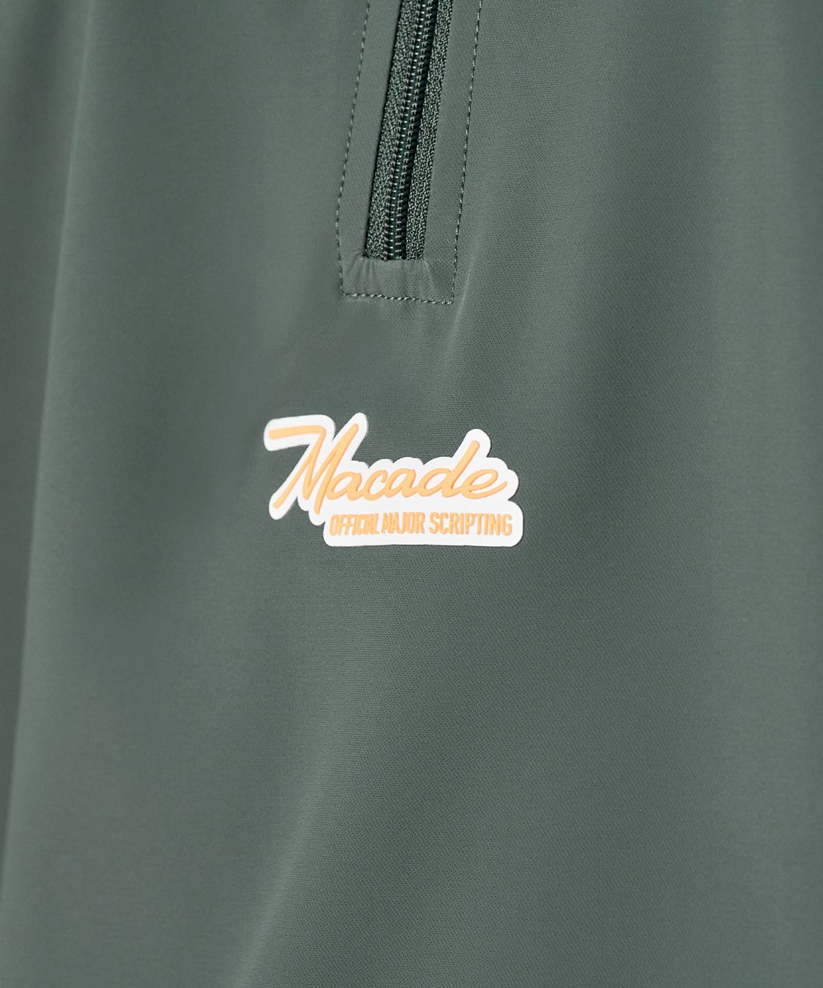 Juniper Green Script Zip Hoodie Macade Golf
