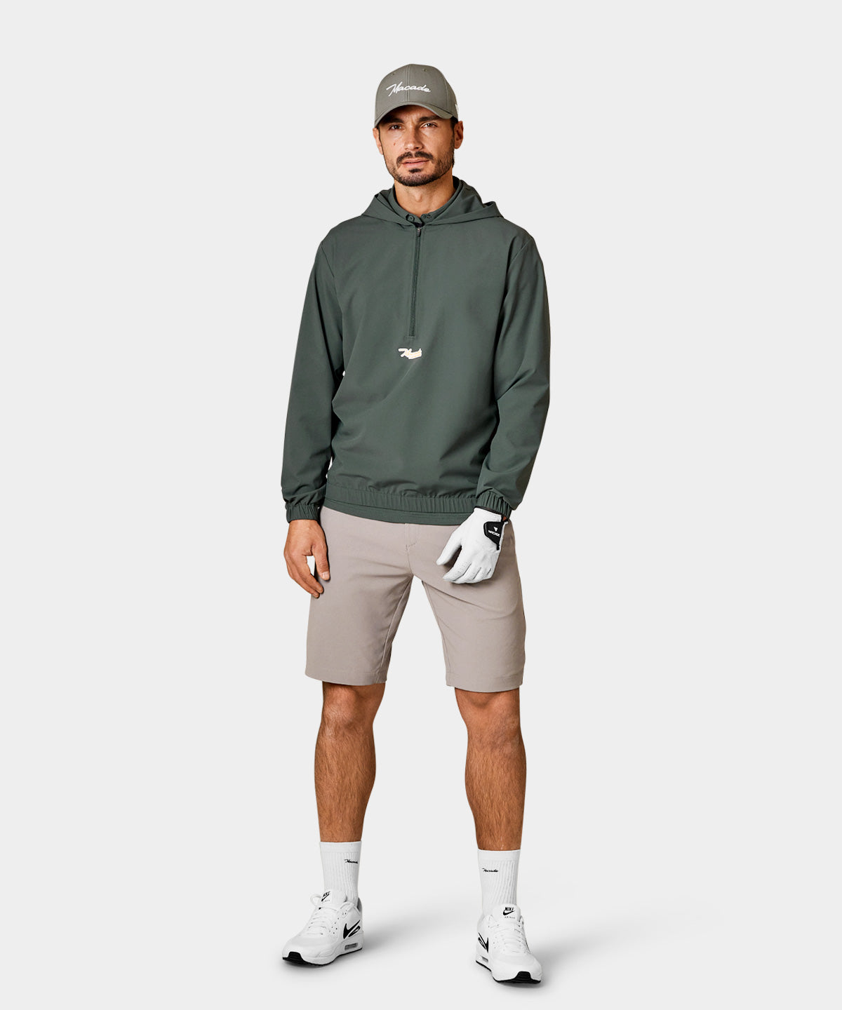 Juniper Green Script Zip Hoodie Macade Golf