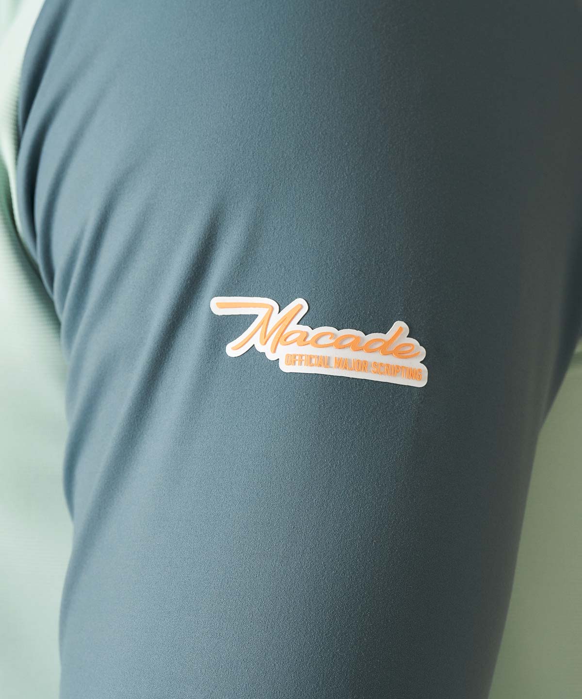 Pampas Mint Script Quarter Zip Macade Golf