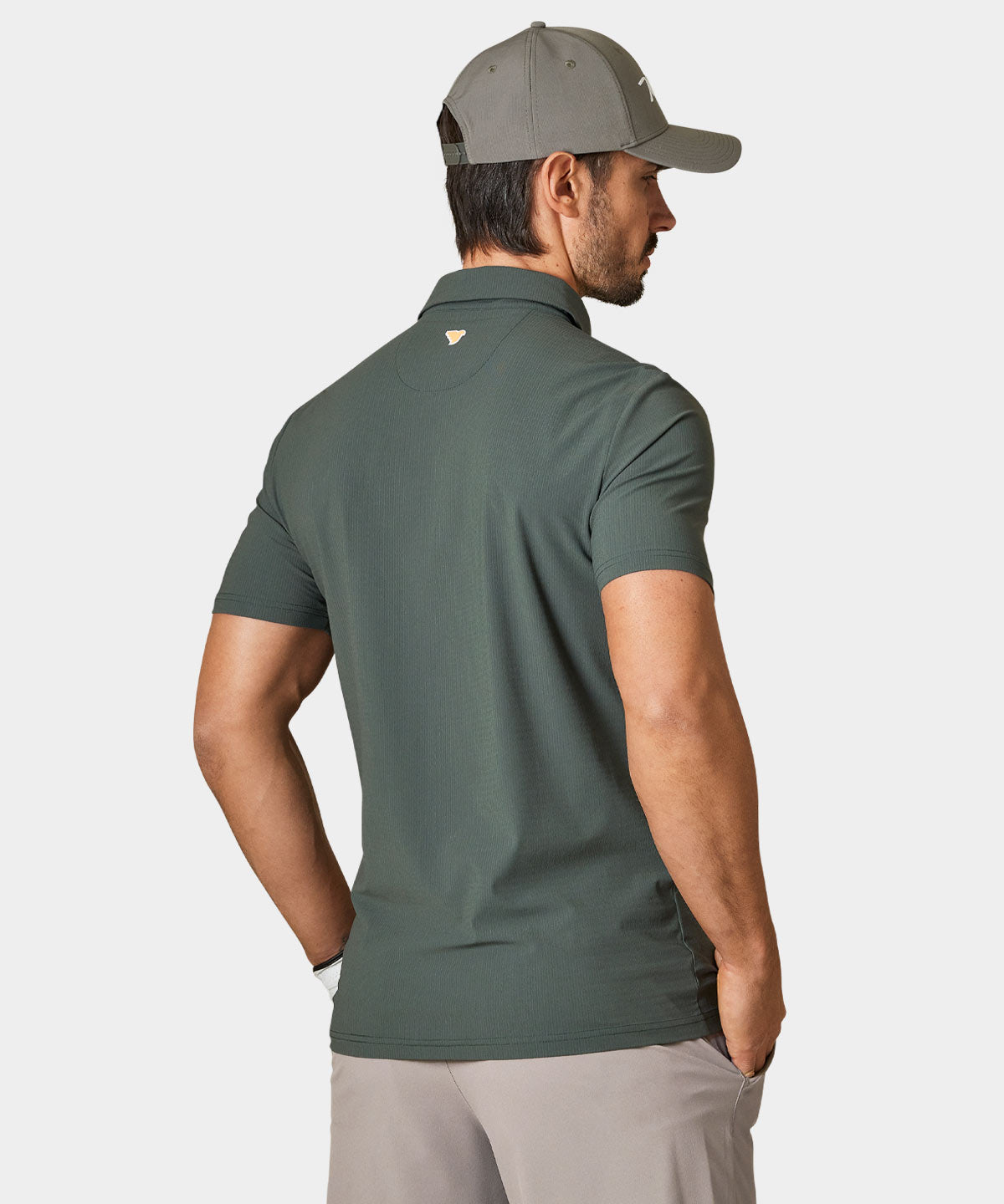 National Green Script Polo Shirt Macade Golf