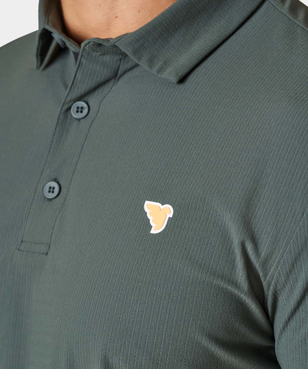 National Green Script Polo Shirt Macade Golf