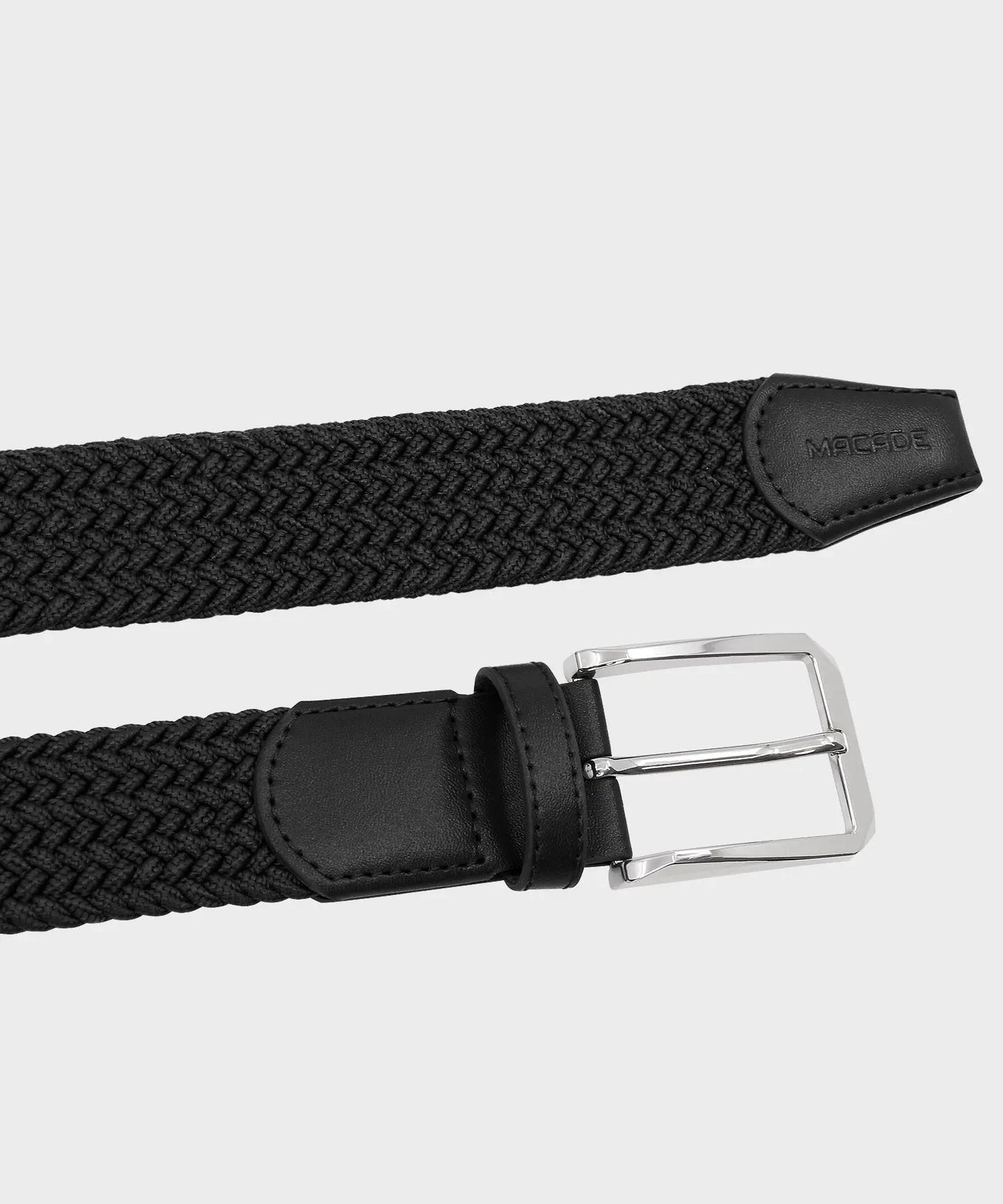 Women's Elastic Black Belt Macade Golf